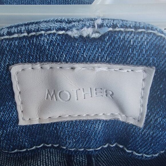 Mother Denim The Looker Ankle Fray Skinny Jeans Growing Pains wmns sz 26 - Picture 3 of 6